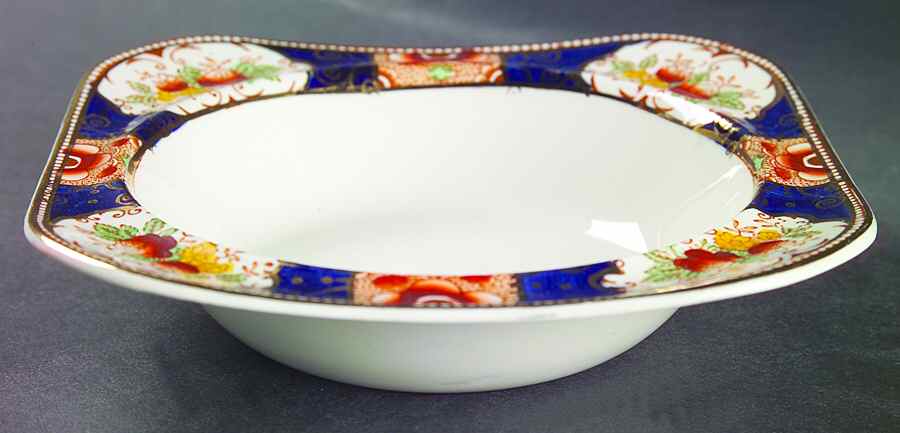 Napoli Blue Rim Cereal Bowl by Wood & Sons-1