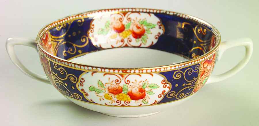 Napoli Blue Flat Cream Soup Bowl by Wood & Sons-1