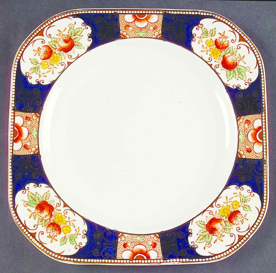 Napoli Blue Luncheon Plate by Wood & Sons-1