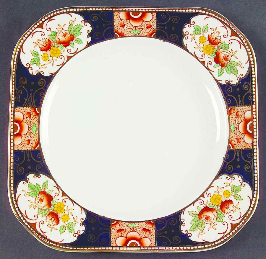 Napoli Blue Salad Plate by Wood & Sons-1