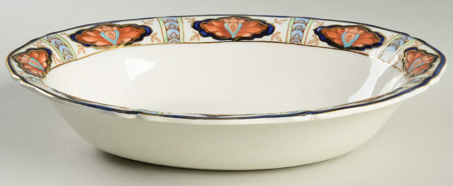 Nile 10" Oval Vegetable Bowl by Wood & Sons-1