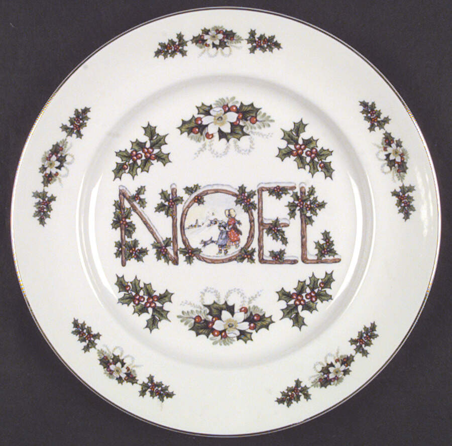 Noel (Smooth Edge) Dinner Plate by Wood & Sons-1
