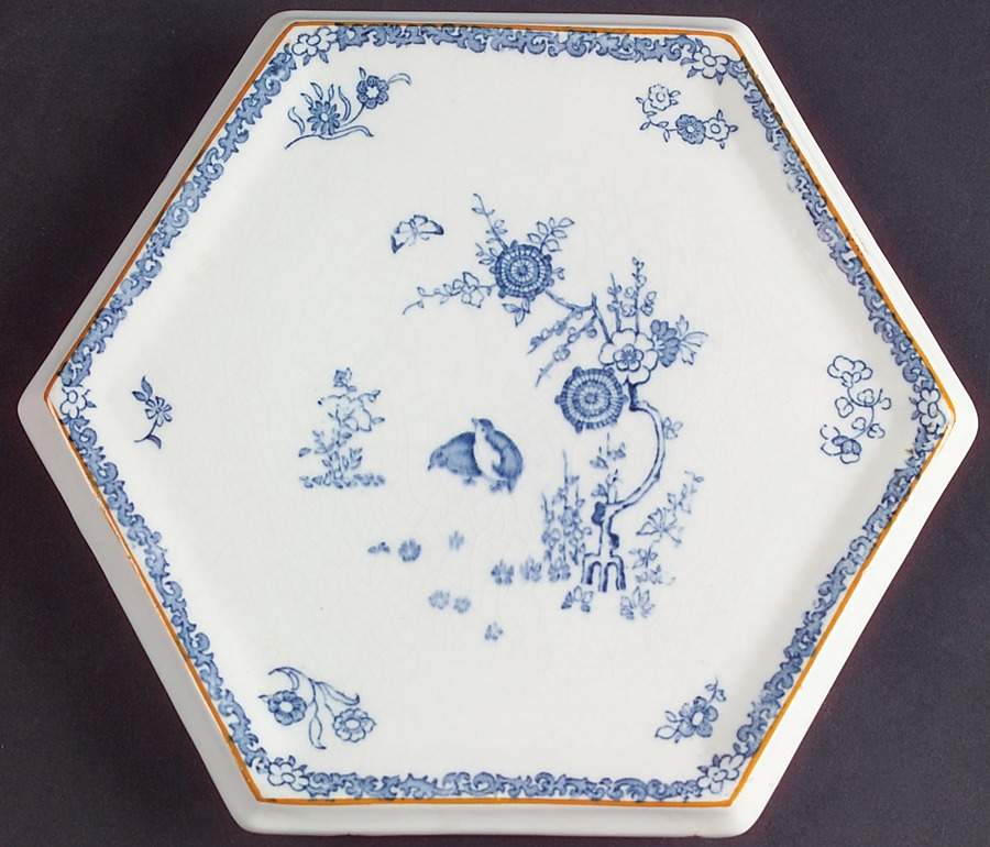 Old Bow Blue Trivet by Wood & Sons-1