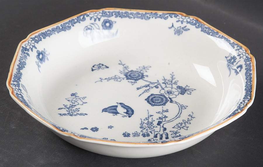 Old Bow Blue Coupe Soup Bowl by Wood & Sons-1