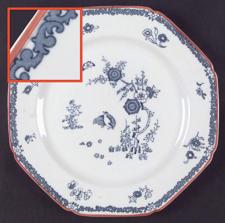 Old Bow Blue Dinner Plate by Wood & Sons-1