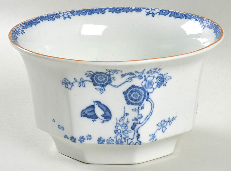 Old Bow Blue Cranberry Bowl by Wood & Sons-1