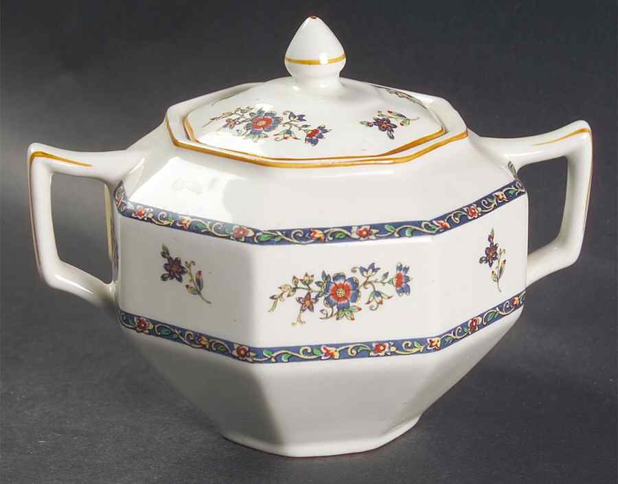 Old Chester Sugar Bowl & Lid by Wood & Sons-1