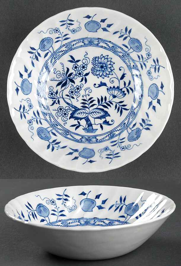 Old Vienna Blue Coupe Cereal Bowl by Wood & Sons-1