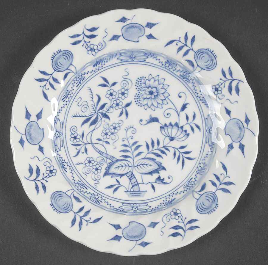 Old Vienna Blue Bread & Butter Plate by Wood & Sons-1