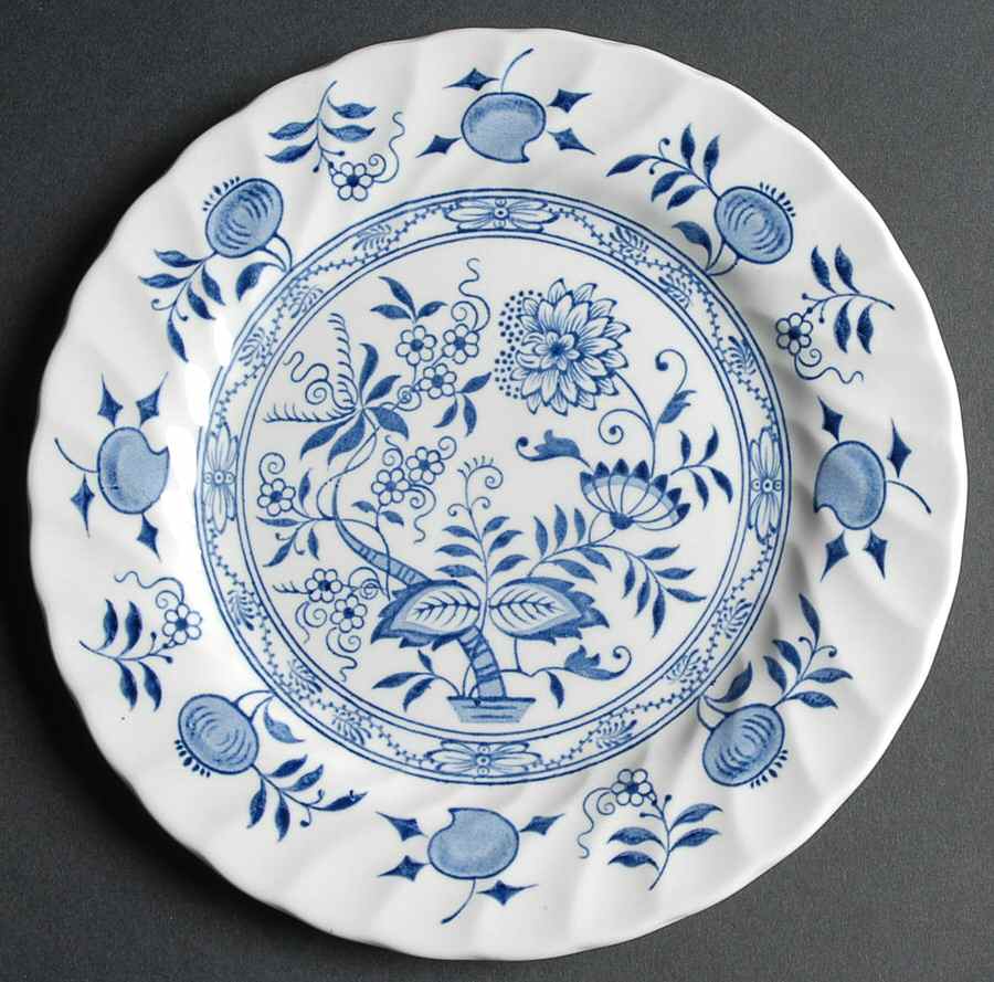 Old Vienna Blue Salad Plate by Wood & Sons-1