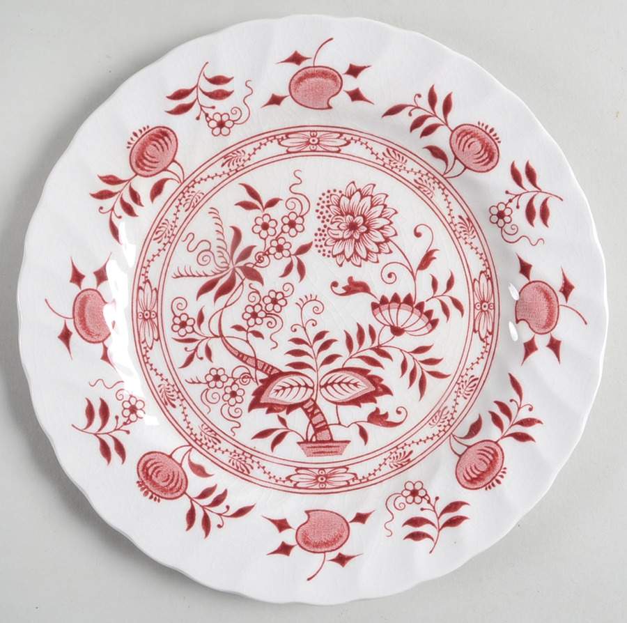 Old Vienna Red Salad Plate by Wood & Sons-1
