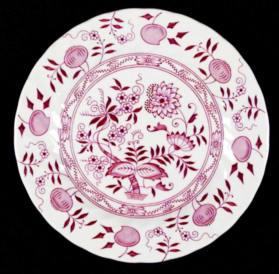 Old Vienna Red Dessert/Pie Plate by Wood & Sons-1