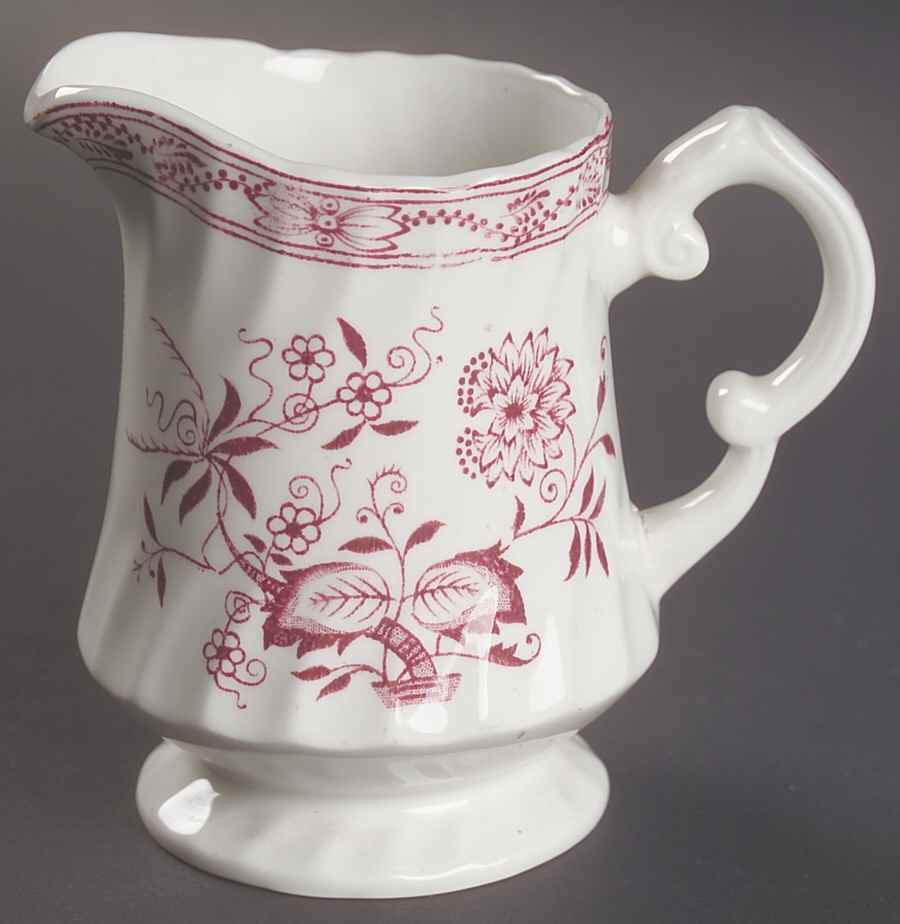 Old Vienna Red Creamer by Wood & Sons-1
