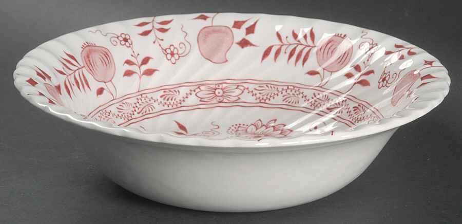 Old Vienna Red 8" Round Vegetable Bowl by Wood & Sons-1
