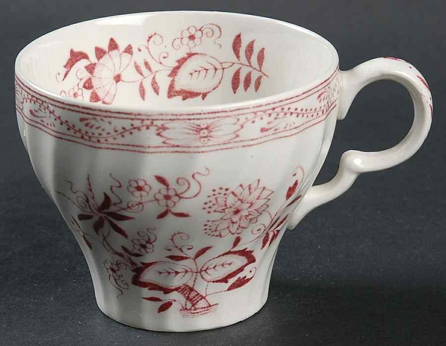 Old Vienna Red Flat Cup by Wood & Sons-1