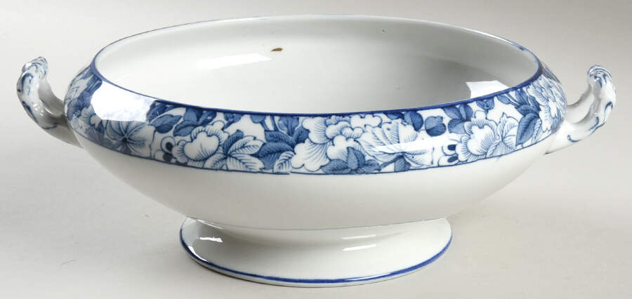 Patricia Blue Round Vegetable No Lid by Wood & Sons-1