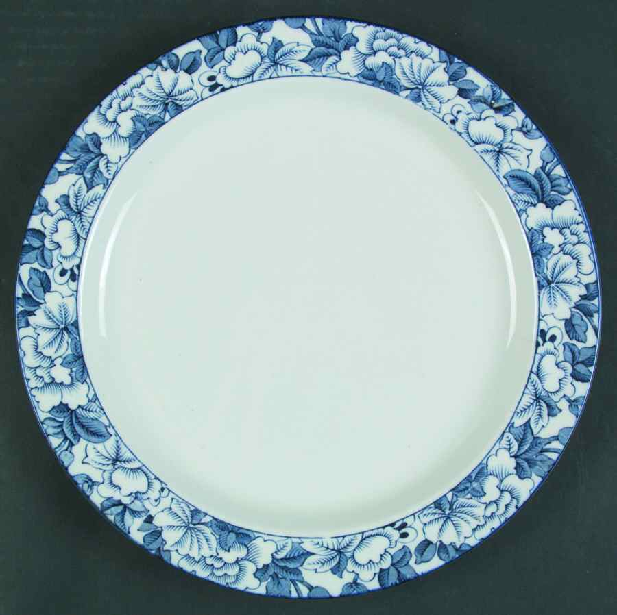 Patricia Blue Dinner Plate by Wood & Sons-1