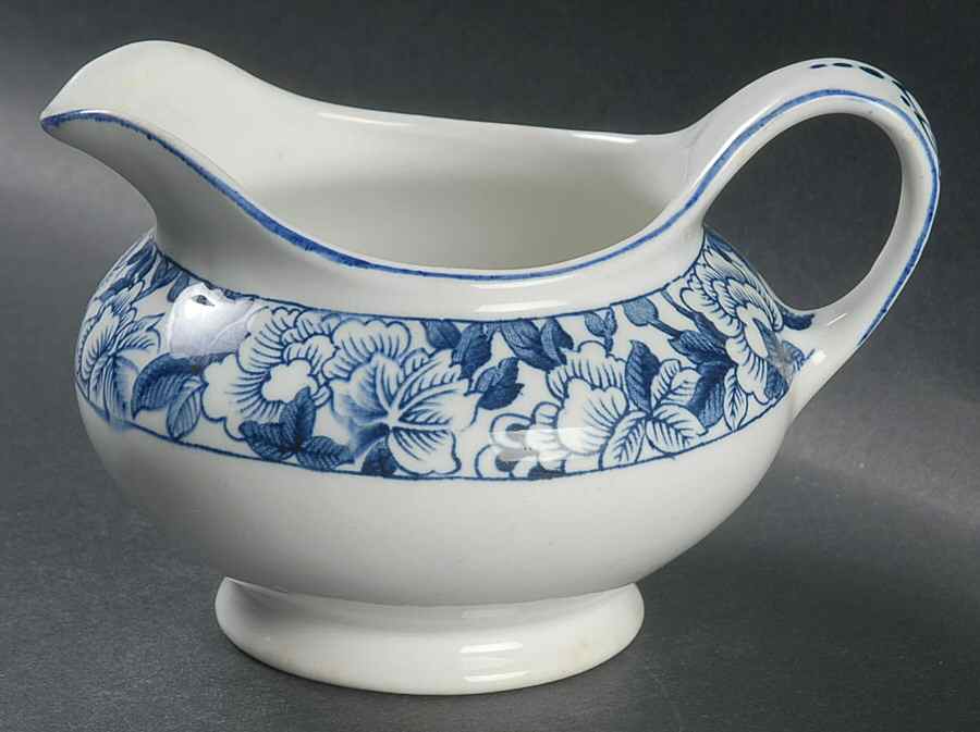 Patricia Blue Creamer by Wood & Sons-1