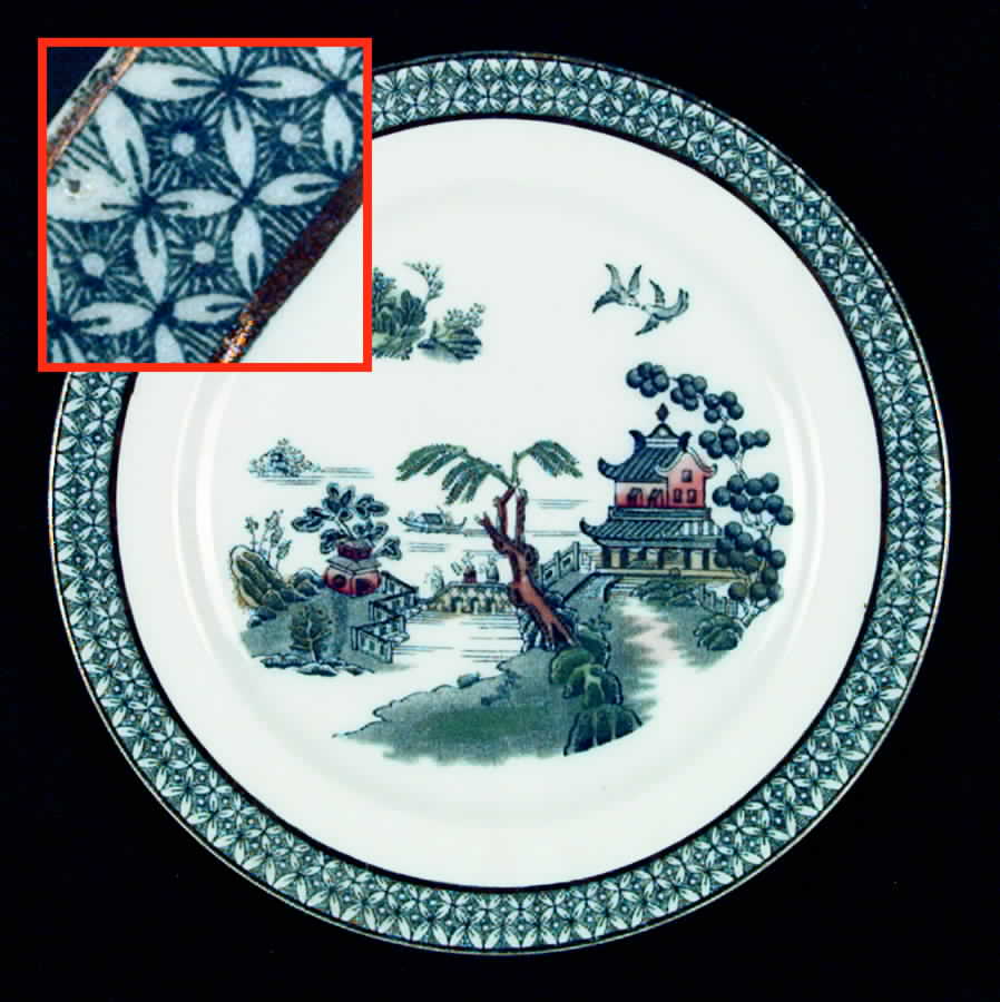 Pekin Luncheon Plate by Wood & Sons-1