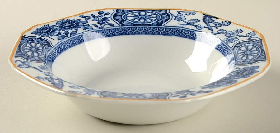 Rangoon (Brown Trim) Rim Cereal Bowl by Wood & Sons-1