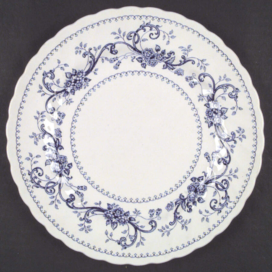 Regency Blue Dinner Plate by Wood & Sons-1