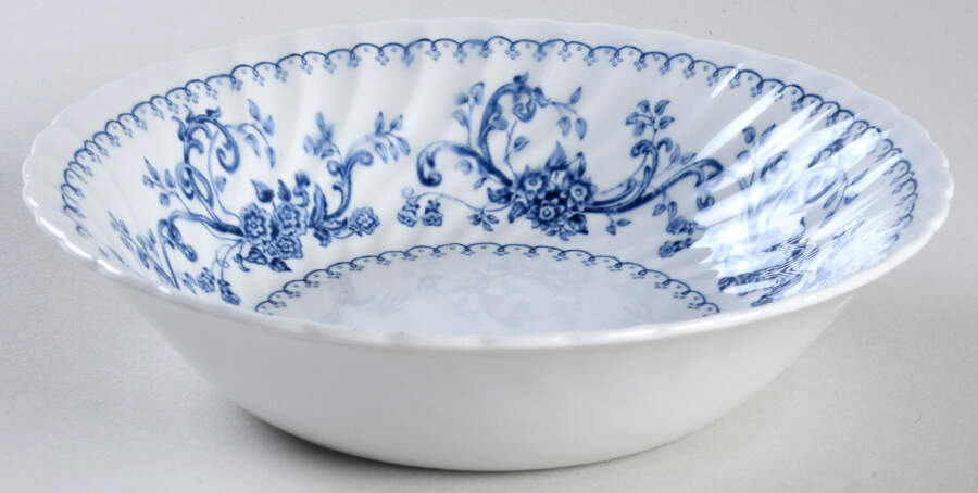 Regency Blue Coupe Cereal Bowl by Wood & Sons-1