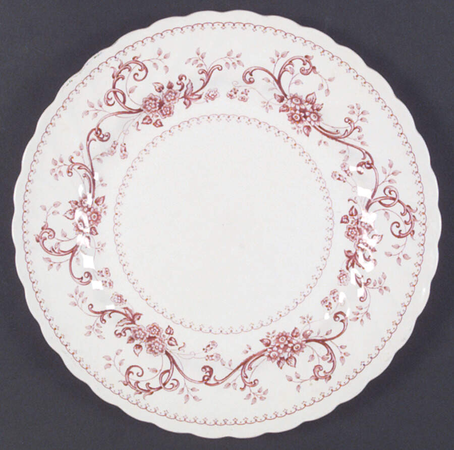 Regency Pink Dinner Plate by Wood & Sons-1