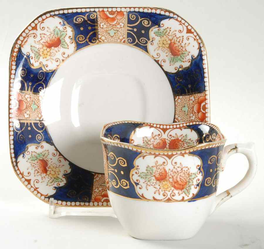 Royal Castle Flat Cup & Saucer Set by Wood & Sons-1
