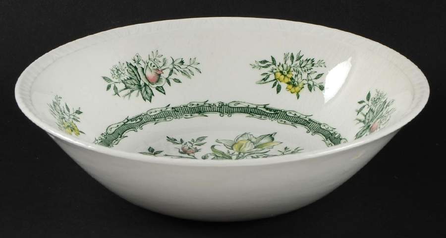 Rosedale Green Coupe Cereal Bowl by Wood & Sons-1