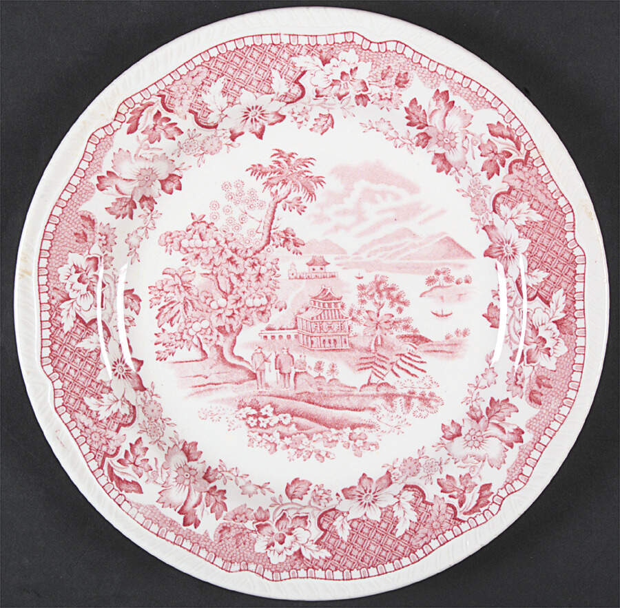 Seaforth Pink (Smooth) Dinner Plate by Wood & Sons-1