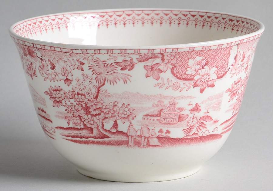Seaforth Pink (Smooth) Cranberry Bowl by Wood & Sons-1