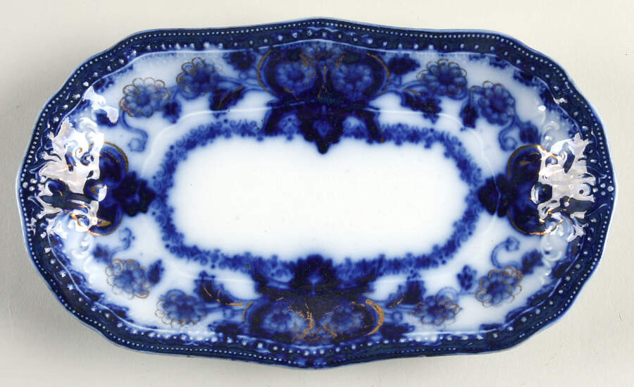 Seville (Flow Blue) Relish by Wood & Sons-1