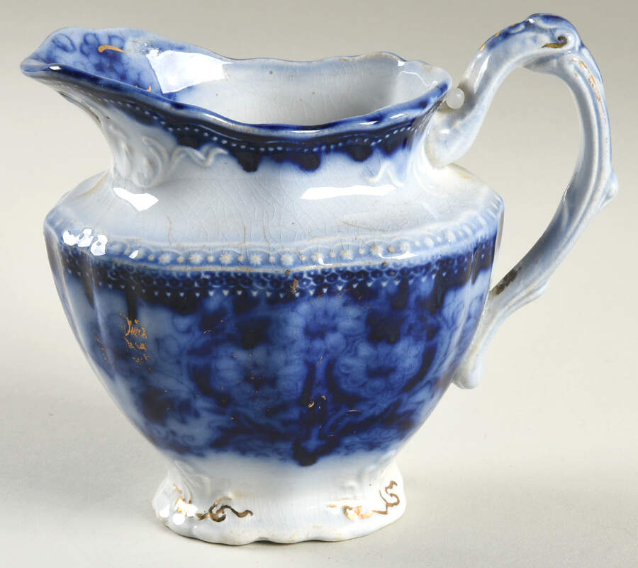 Seville (Flow Blue) Creamer by Wood & Sons-1