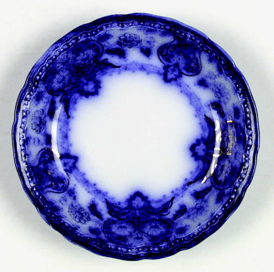 Seville (Flow Blue) Coupe Soup Bowl by Wood & Sons-1