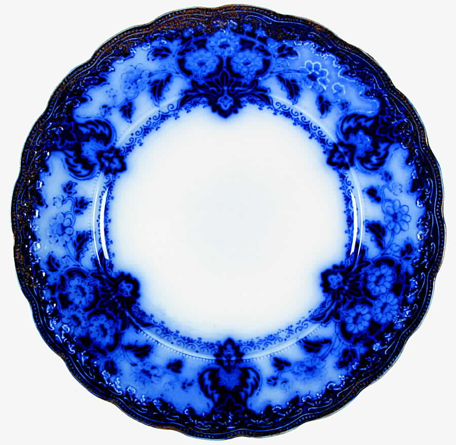 Seville (Flow Blue) Dinner Plate by Wood & Sons-1