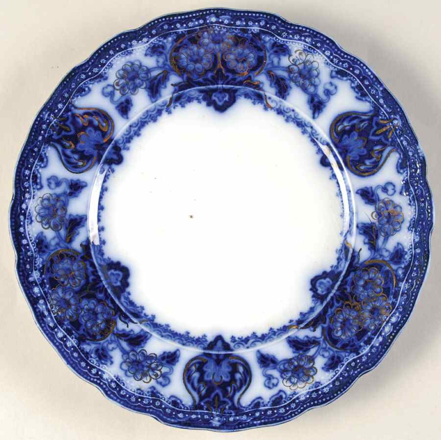 Seville (Flow Blue) Salad Plate by Wood & Sons-1