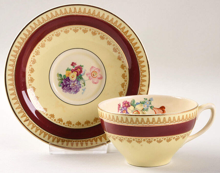 Sherborne Flat Cup & Saucer Set by Wood & Sons-1