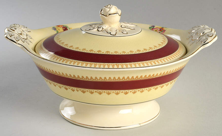 Sherborne Round Covered Vegetable by Wood & Sons-1