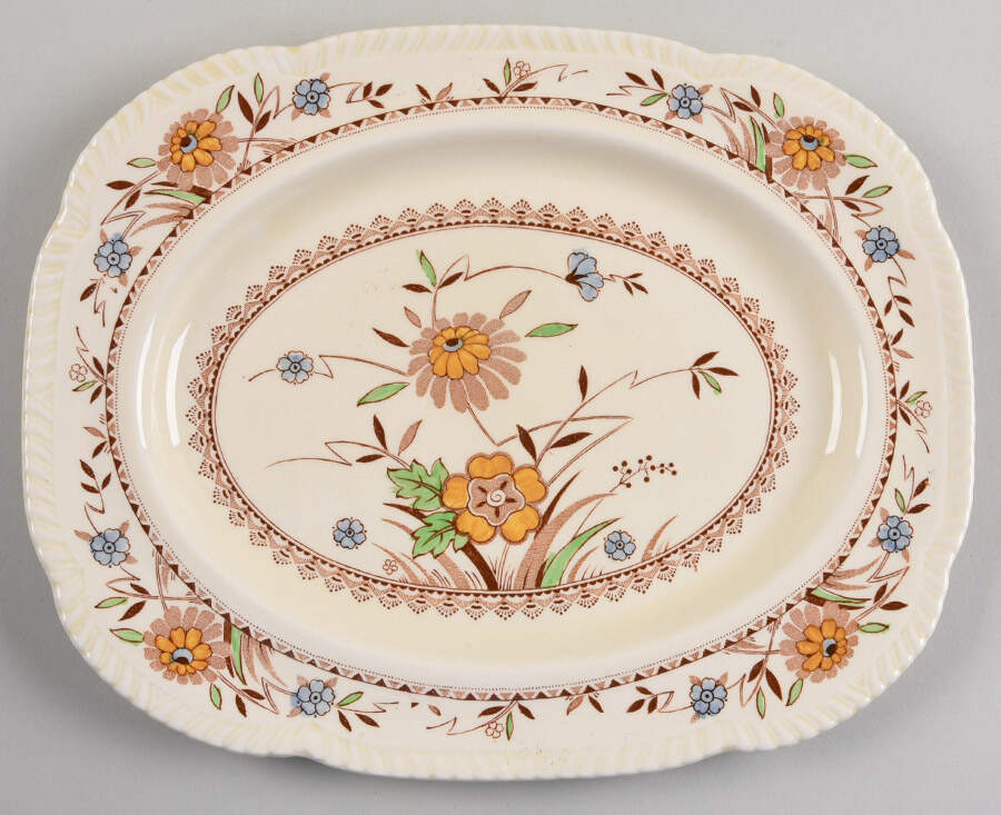 Springdale 10" Oval Serving Platter by Wood & Sons-1