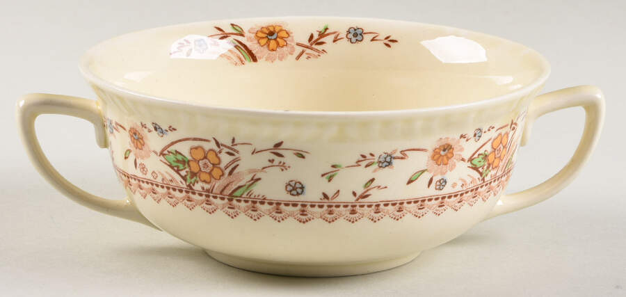 Springdale Flat Cream Soup Bowl by Wood & Sons-1