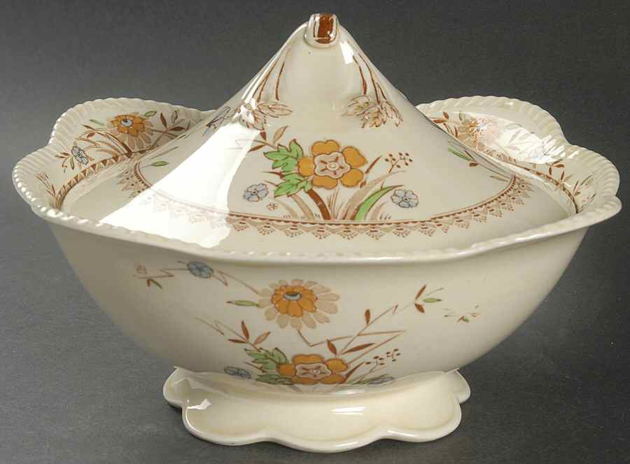 Springdale Round Covered Vegetable by Wood & Sons-1