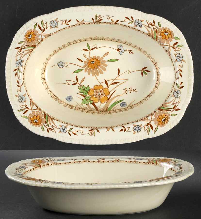 Springdale 9" Oval Vegetable Bowl by Wood & Sons-1