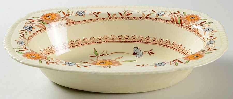 Springdale 8" Oval Vegetable Bowl by Wood & Sons-1