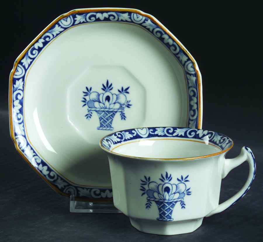 Stuart Flat Cup & Saucer Set by Wood & Sons-1