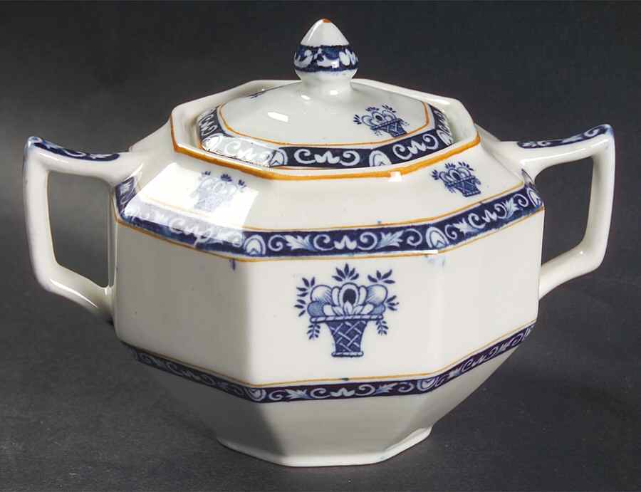 Stuart Sugar Bowl & Lid by Wood & Sons-1