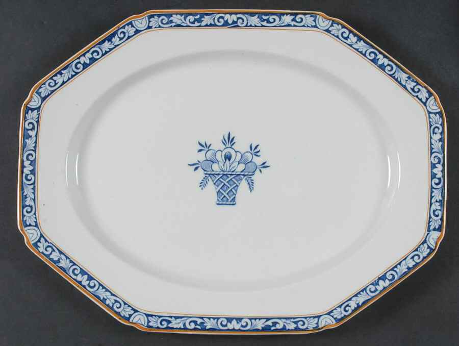 Stuart 14" Oval Serving Platter by Wood & Sons-1