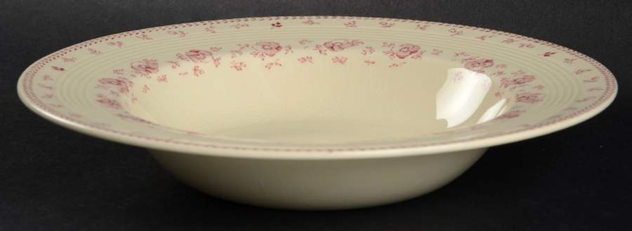 Sunny Brook Pink Rim Soup Bowl by Wood & Sons-1