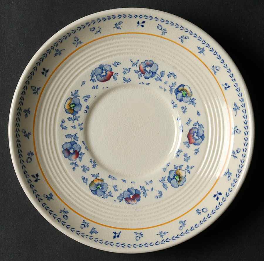 Sunny Brook Blue Saucer by Wood & Sons-1