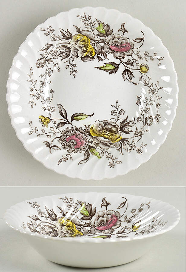 Summer Spray Fruit/Dessert (Sauce) Bowl by Wood & Sons-1