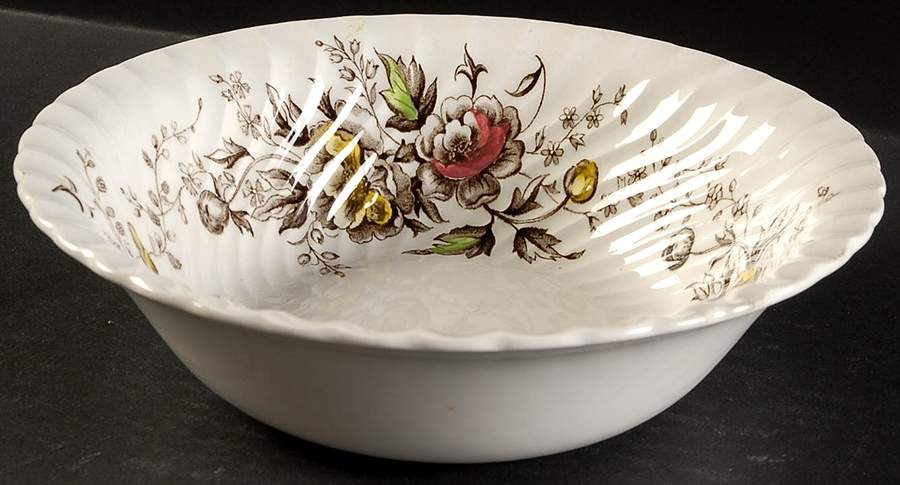 Summer Spray 8" Round Vegetable Bowl by Wood & Sons-1